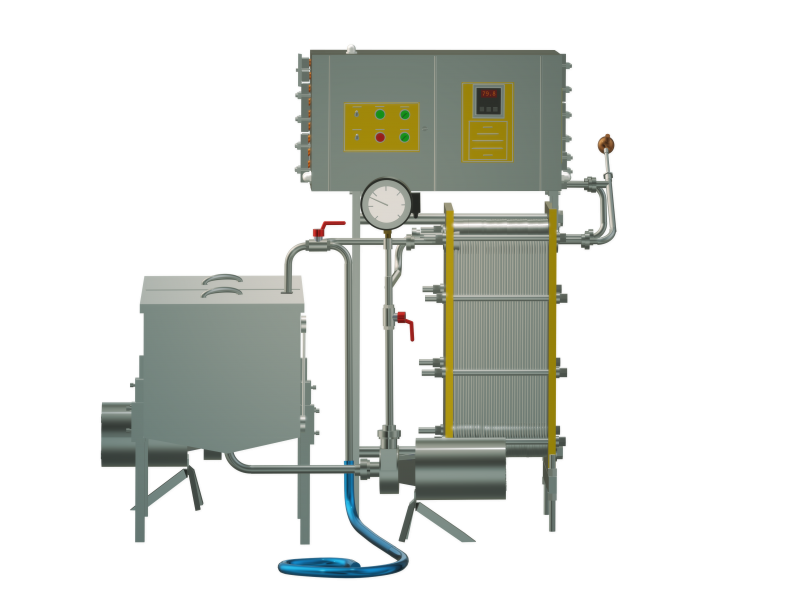 Пастеризатор молока проточний 2 т/г УЗМ-2,0Р