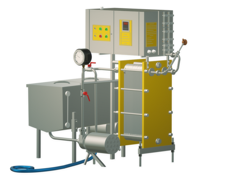 Пастеризатор молока проточний 2 т/г УЗМ-2,0Р