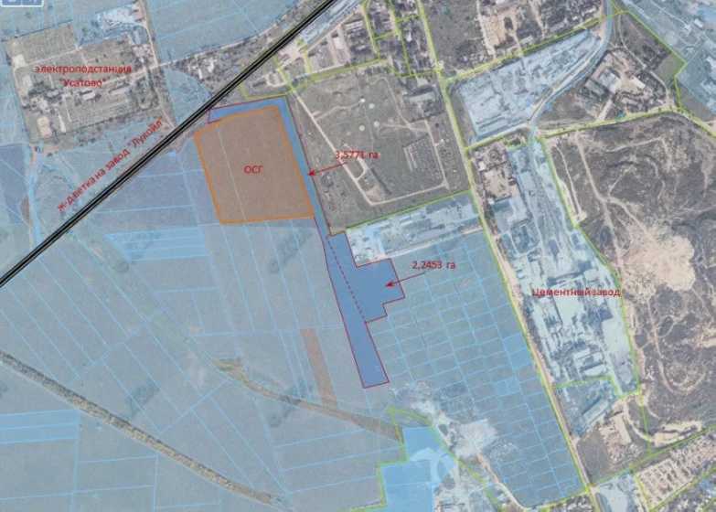 Учасок 5.8 га. Цементный завод, под производство