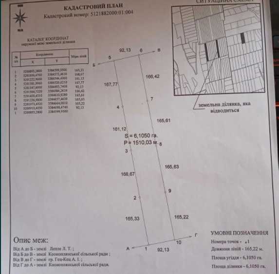 Продам земельный пай сельхоз назначения 6,10 га