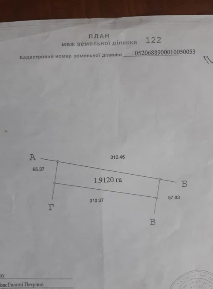 Продам землю с/г призначення,1.92с,пай