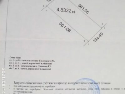 Продам земельный пай сельскохозяйственного назначения 4.8322 га