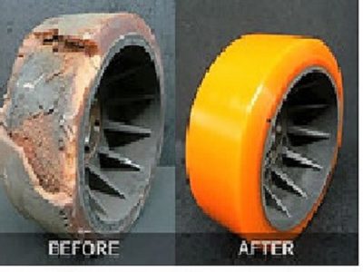Восстановление полиуретанового покрытия колес, роликов